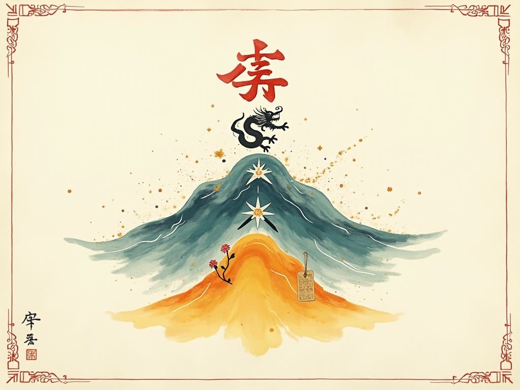 终身幸运颜色示意图